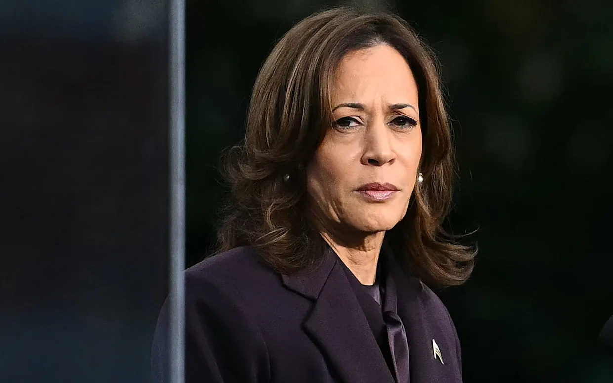 President Kamala Harris following her defeat in the 2024 election.